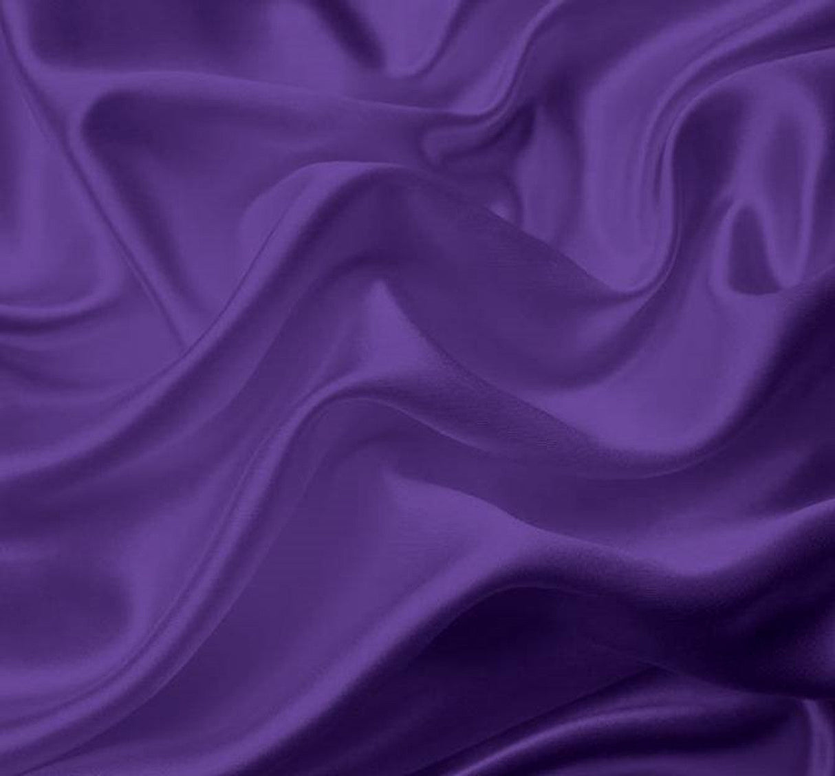 1 Yard Purple Gem Color Satin Woven Fabric 58/60 Inch Wide Elegant and Flowing for Special Events