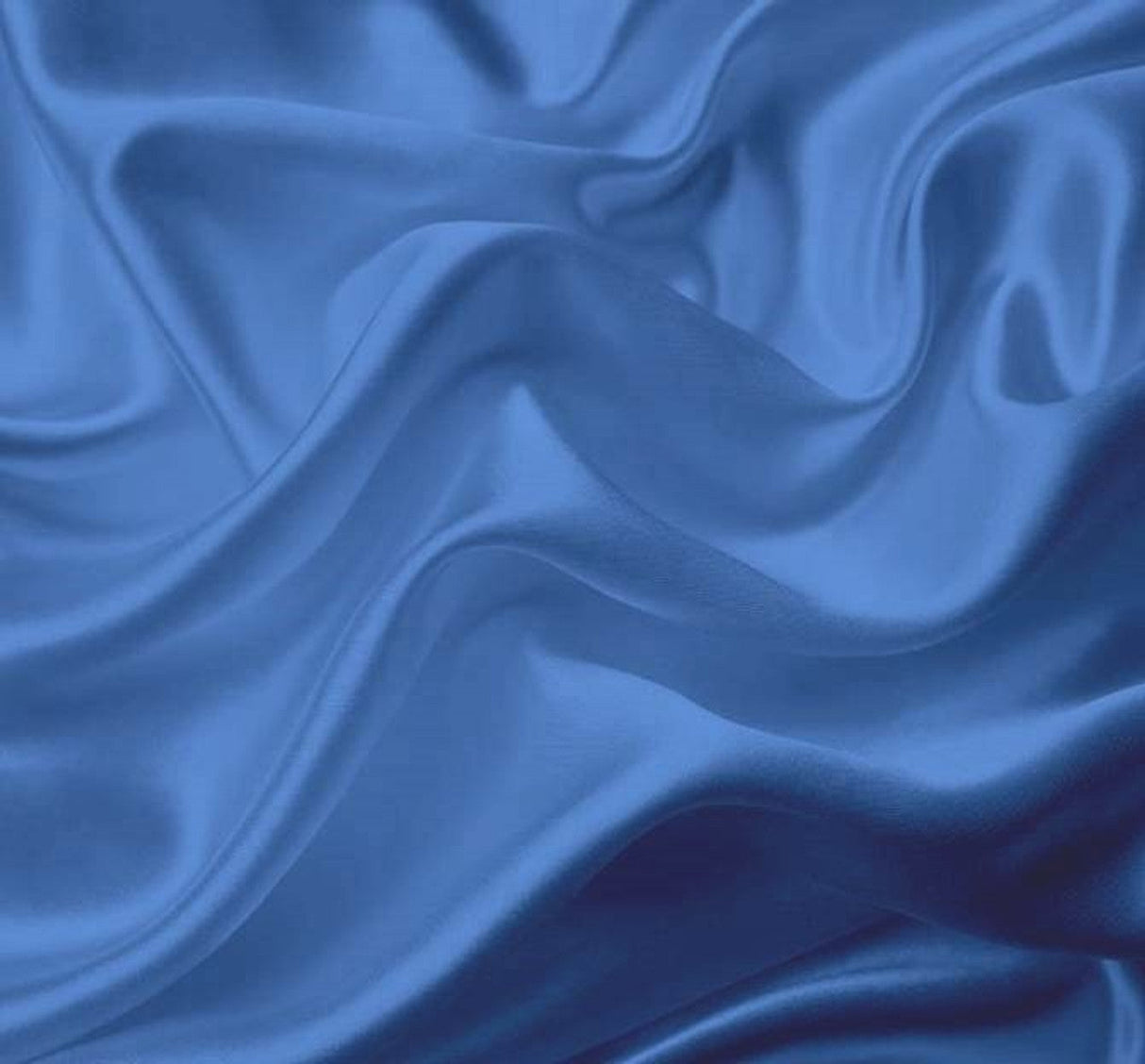 1 Yard Bridal Satin Sheby Blue Woven Fabric, 58/60" Wide 100% Polyester