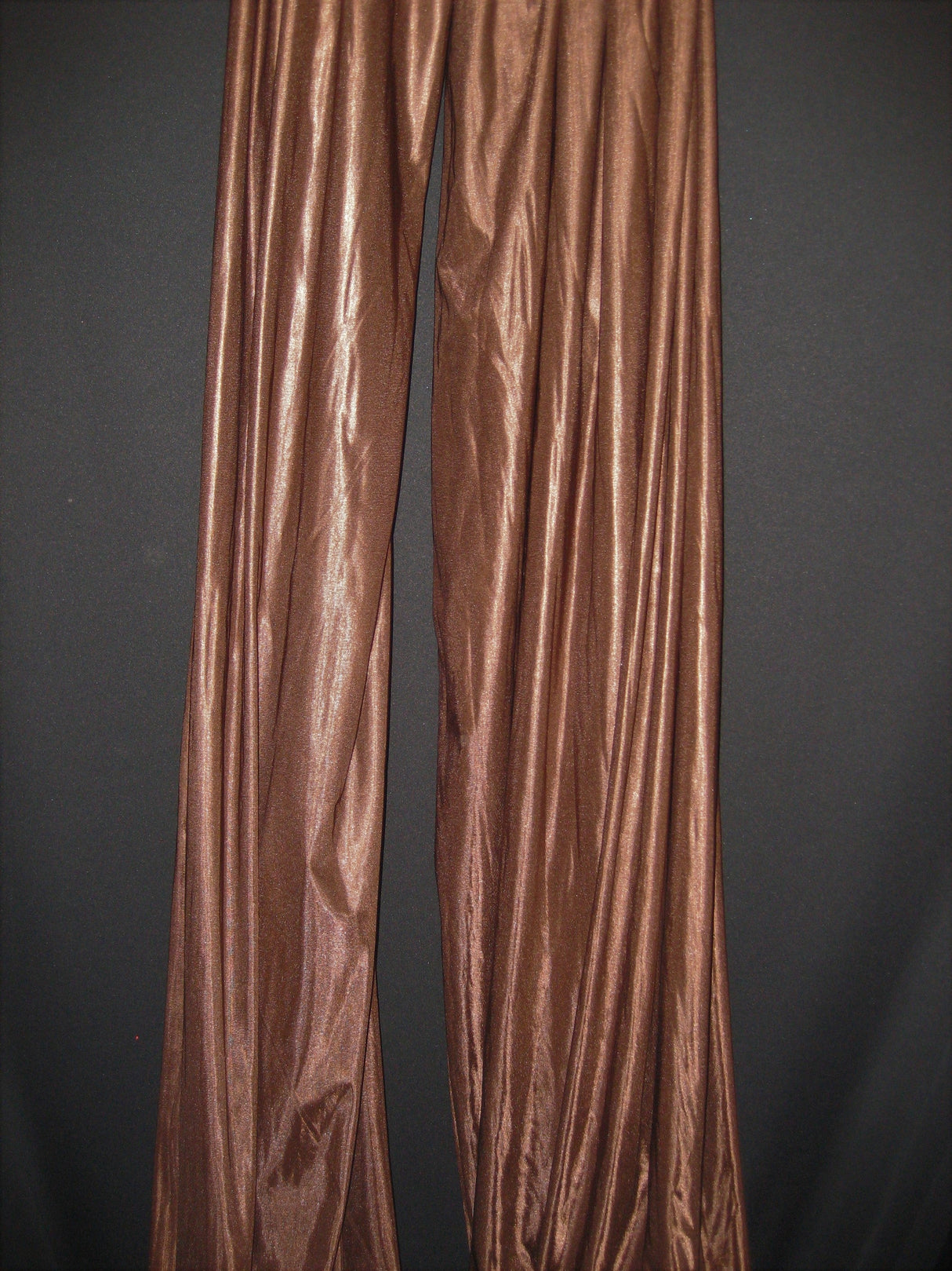 1 Yard Stretch Brown Polyester Fabric For Aerial Silks Hammocks Backdrops Crafts 108/120 Inch Wide