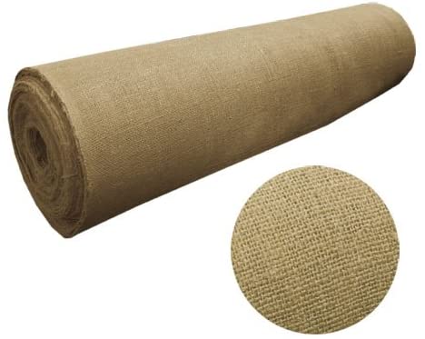 Natural Burlap Fabric 1 Yard Rustic Textured Decorative Craft Multipurpose Upholstery Home Décor