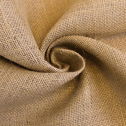 Natural Burlap Fabric 1 Yard Rustic Textured Decorative Craft Multipurpose Upholstery Home Décor
