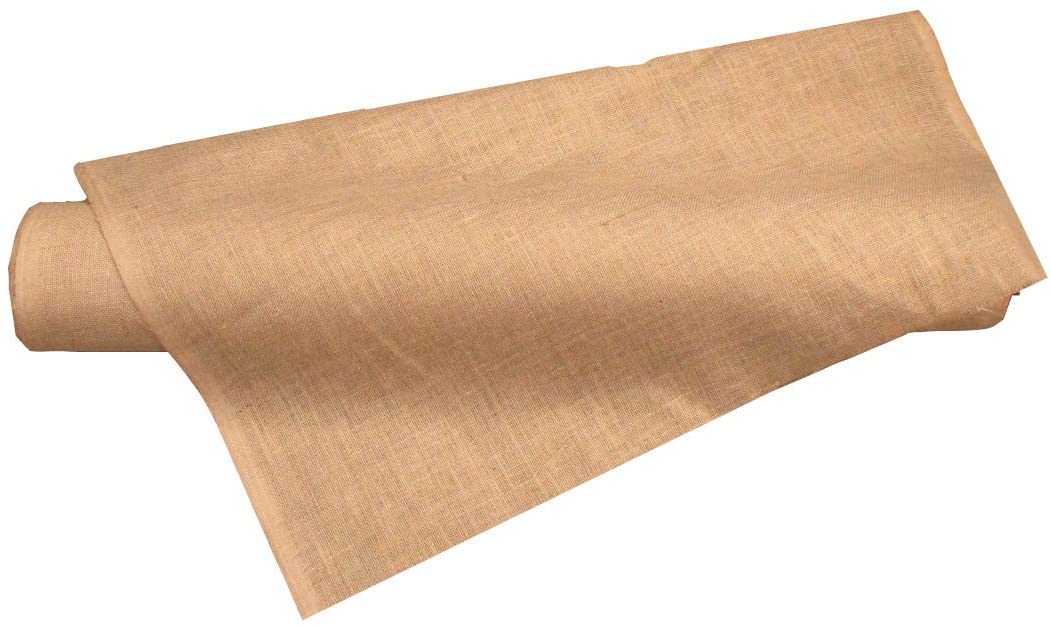 Natural Burlap Fabric 1 Yard Rustic Textured Decorative Craft Multipurpose Upholstery Home Décor