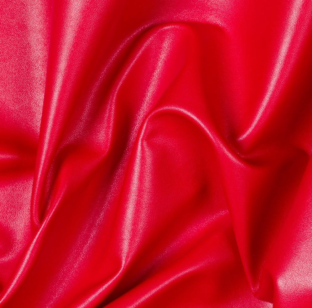1 Yard Two Way Stretch Faux Leather Vinyl Fabric 85% Polyester, 15% Spandex