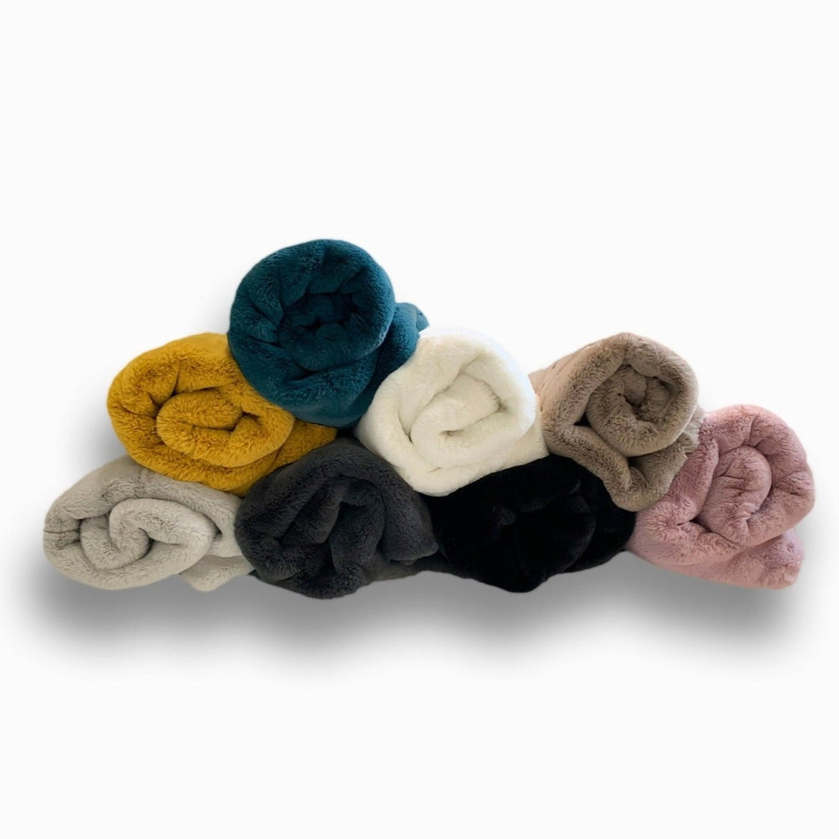 Soft Cozy Faux Fur Blanket Plush Throw & Bedspread with Crystal Velvet Backing