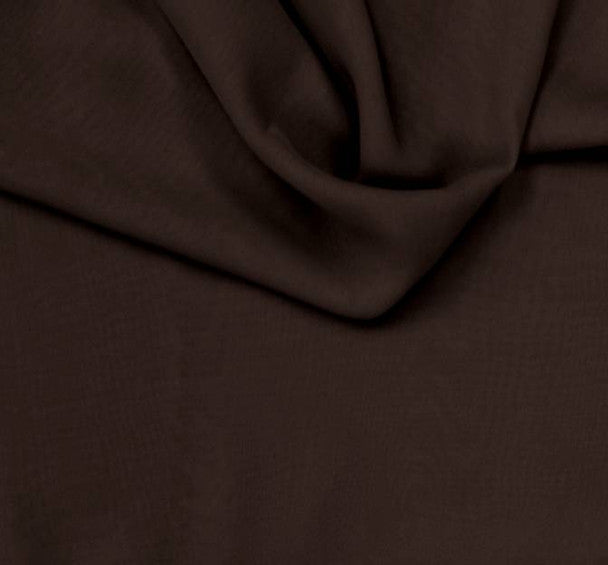 Chiffon Dark Brown Fabric Lightweight Sheer 100% Polyester, 58/60" Wide Elegant 1 Yard Apparel & Craft Fabric
