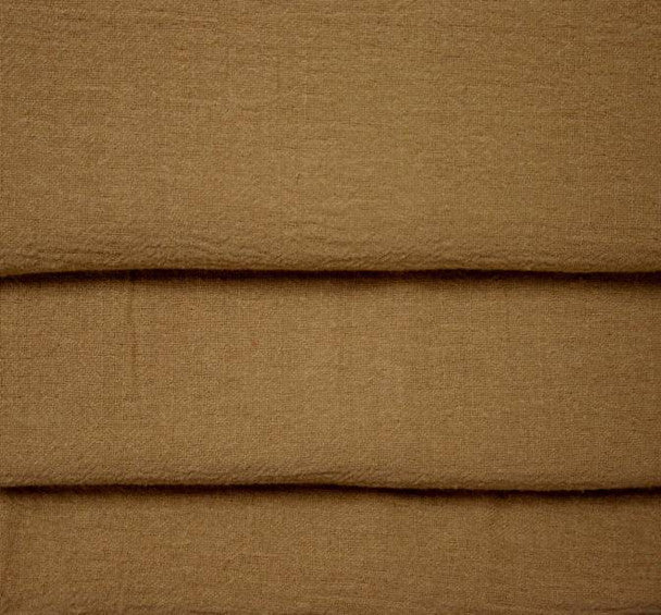 1 Yard Cotton Gauze Khaki Fabric, 48/50" Wide 100% Cotton