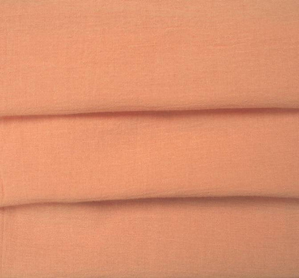 1 Yard Cotton Gauze Peach Fabric, 48/50" Wide 100% Cotton