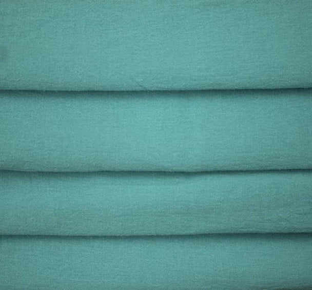 1 Yard Cotton Gauze Turquoise Fabric, 48/50" Wide 100% Cotton