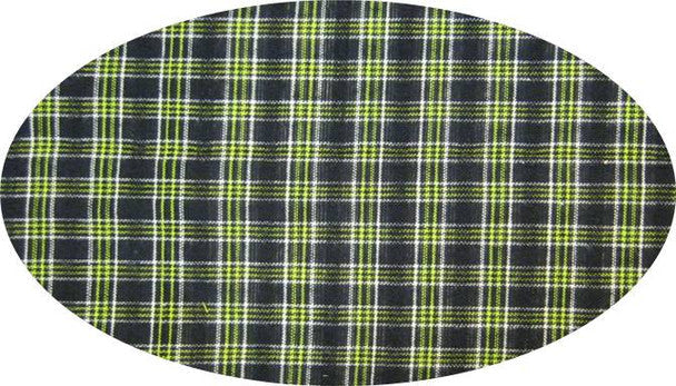 1 Yard Cotton Yarn Dyed Brushed or Flat Black Green Apparel Fabric 40/42" Wide