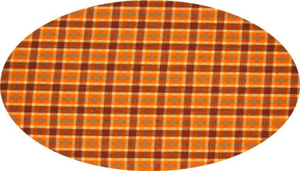 1 Yard Cotton Yarn Dyed Apparel Fabric, Brushed/Flat Orange Brown, 40/42" Width
