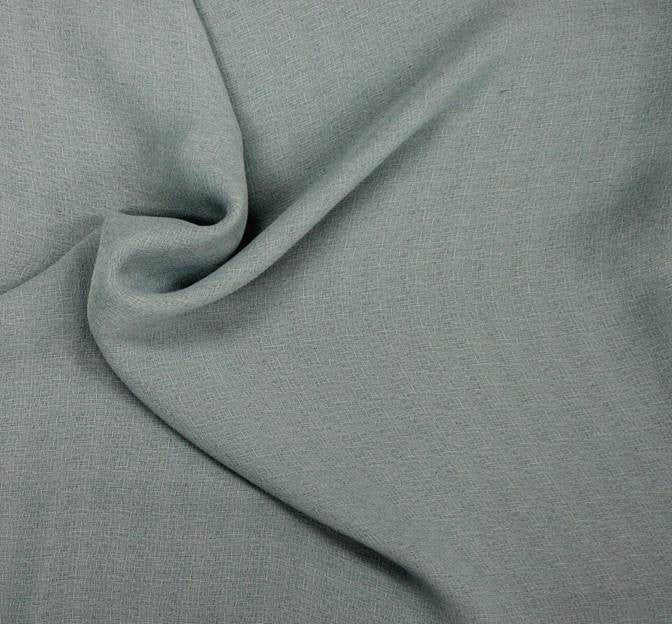 Crepe Caterina Blue Polyester Fabric - Blue, 58/60" Width (1 Yard)