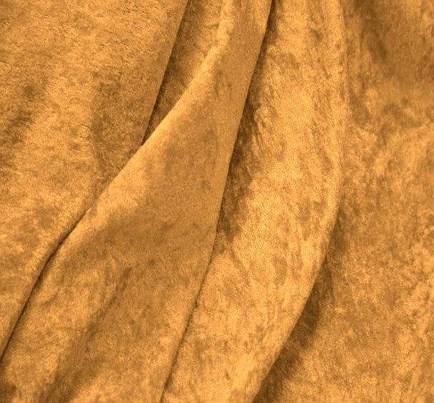 1 Yard Bold Orange Panne Velour Velvet – 58/60" Wide 160 GSM Polyester Fabric for Fashion & Crafts