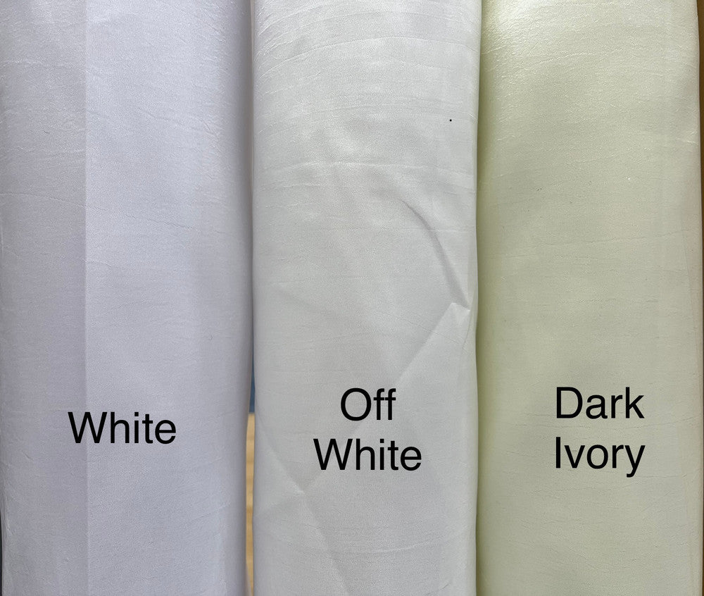 Taffeta Polyester Fabric - Dark Ivory Solid, 58/59" Width (1 Yard)