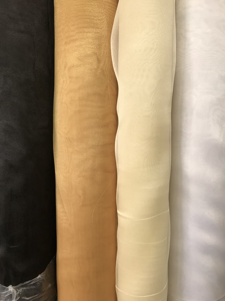 Crystal Organza 100 Percent Polyester Fabric - White, Sheer, 58/59" Width (1 Yard)