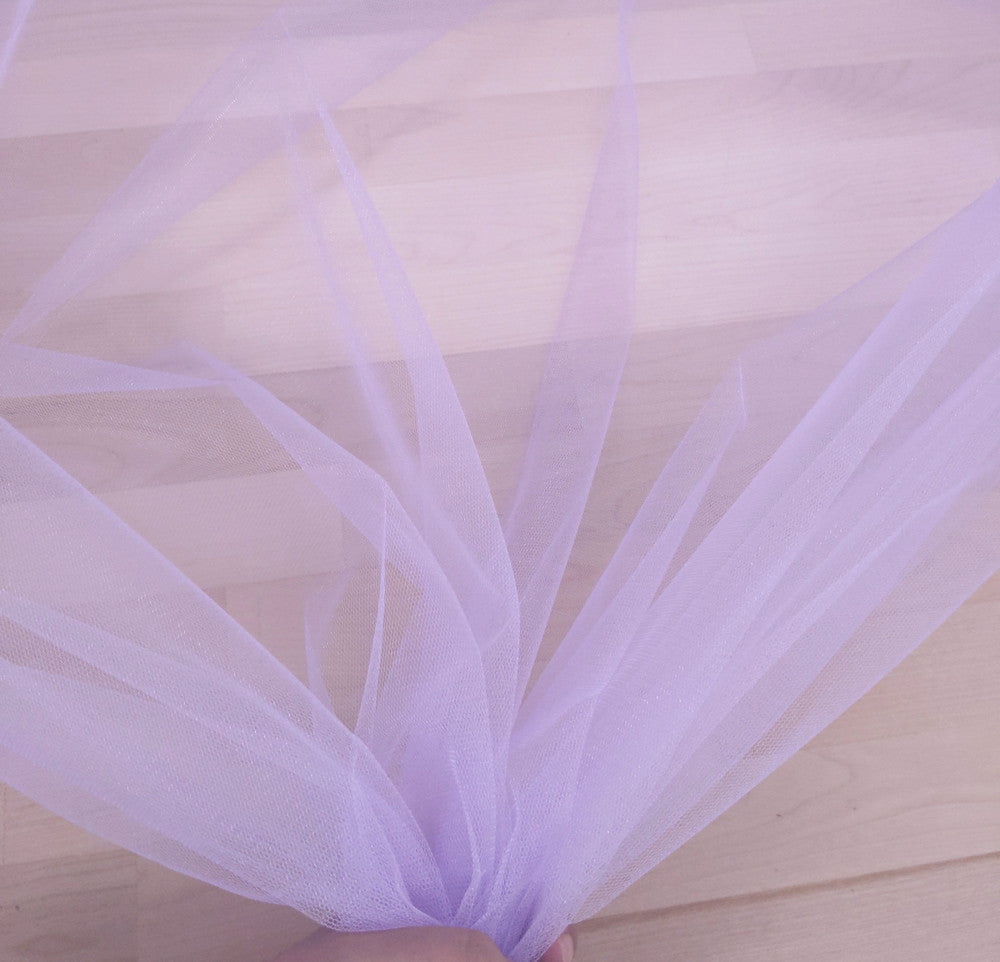 Crystal Tulle Mesh Polyester Tulle Fabric - Multiple Colors, Sheer Mesh, 58/59" Width (1 Yard)