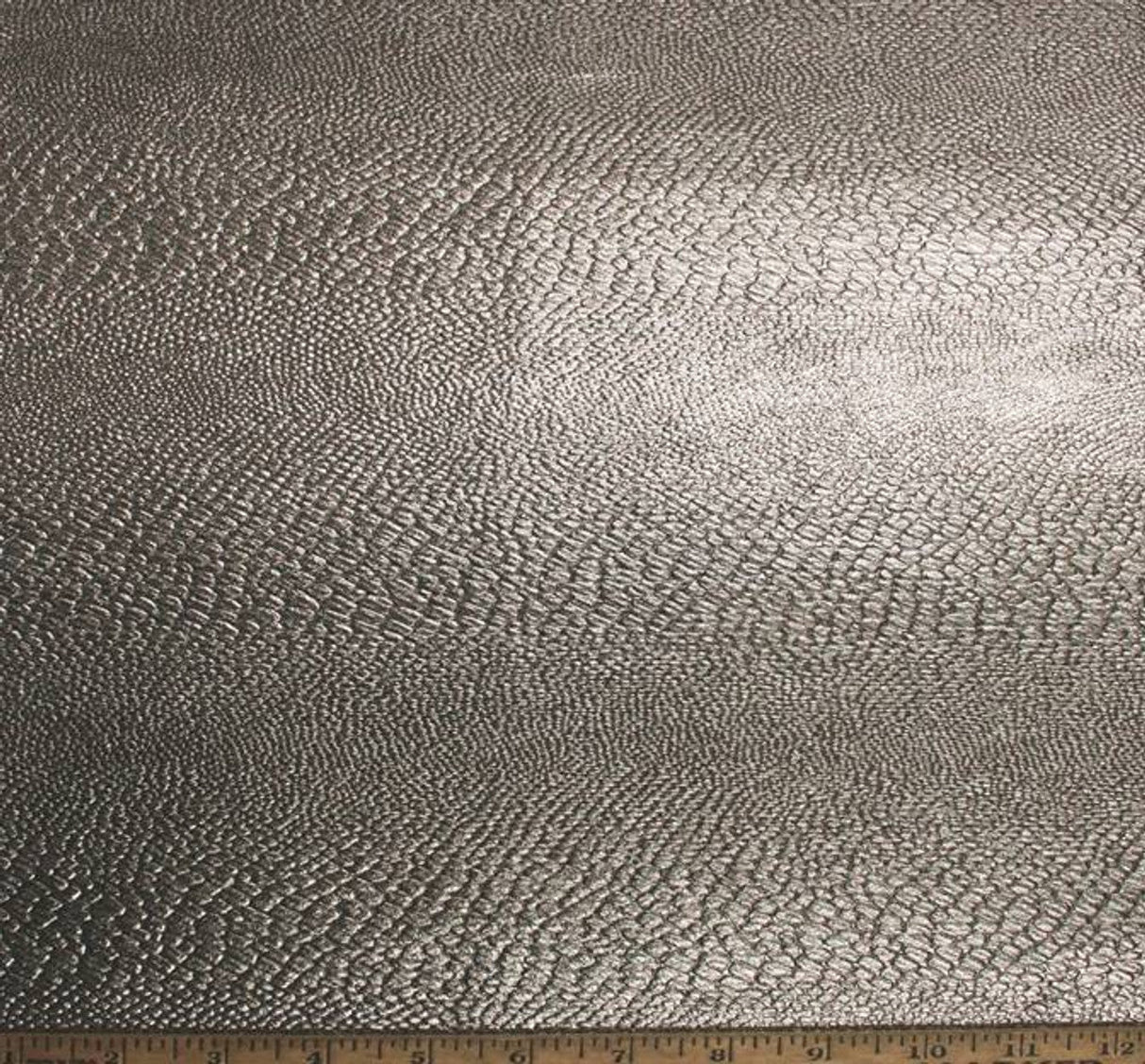 1 Yard Fukuro Jacquard with Gun Metallic Foil Snake Black Metallic Fabric 52/54 Inches Wide