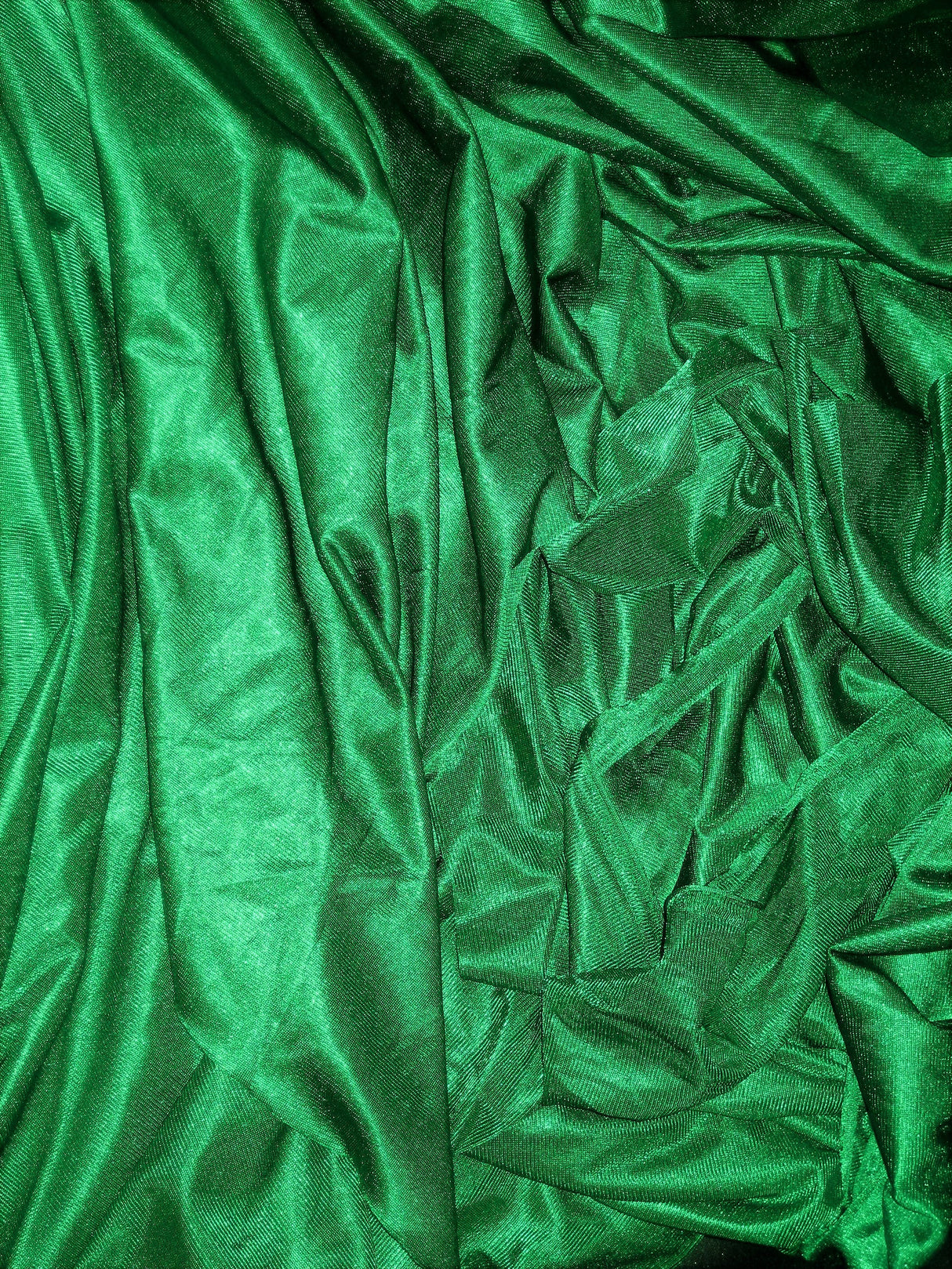 1 Yard Low Stretch Kelly Green Polyester Fabric For Aerial Silks Backdrops Crafts 108/120 Inch Wide