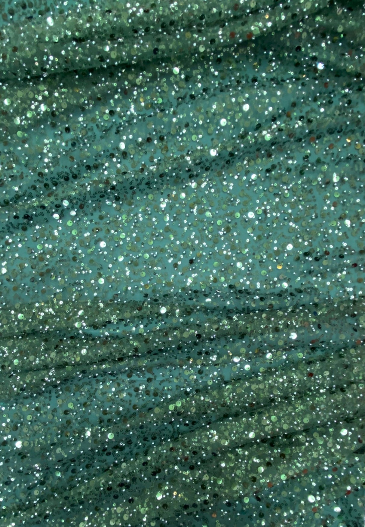 1 yard hunter green beaded sequin mesh lace fabric for dresses gowns overlays 54'' design width