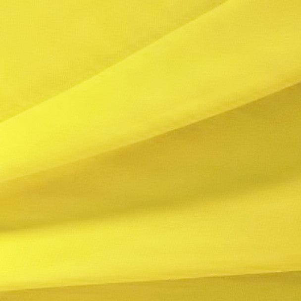 Yellow Sheer Chiffon Fabric 1 Yard Lightweight 100% Polyester 58/60” Wide for Apparel, Decor & Crafts
