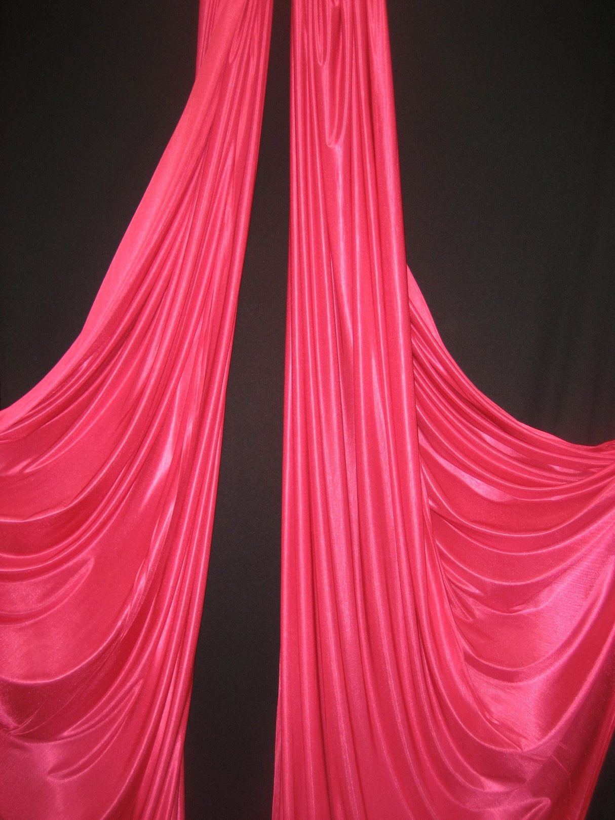 1 Yard Low Stretch Hot Pink Denier Tricot Polyester Fabric For Aerial Silks Hammocks Backdrops Crafts 108/120 Inch Wide