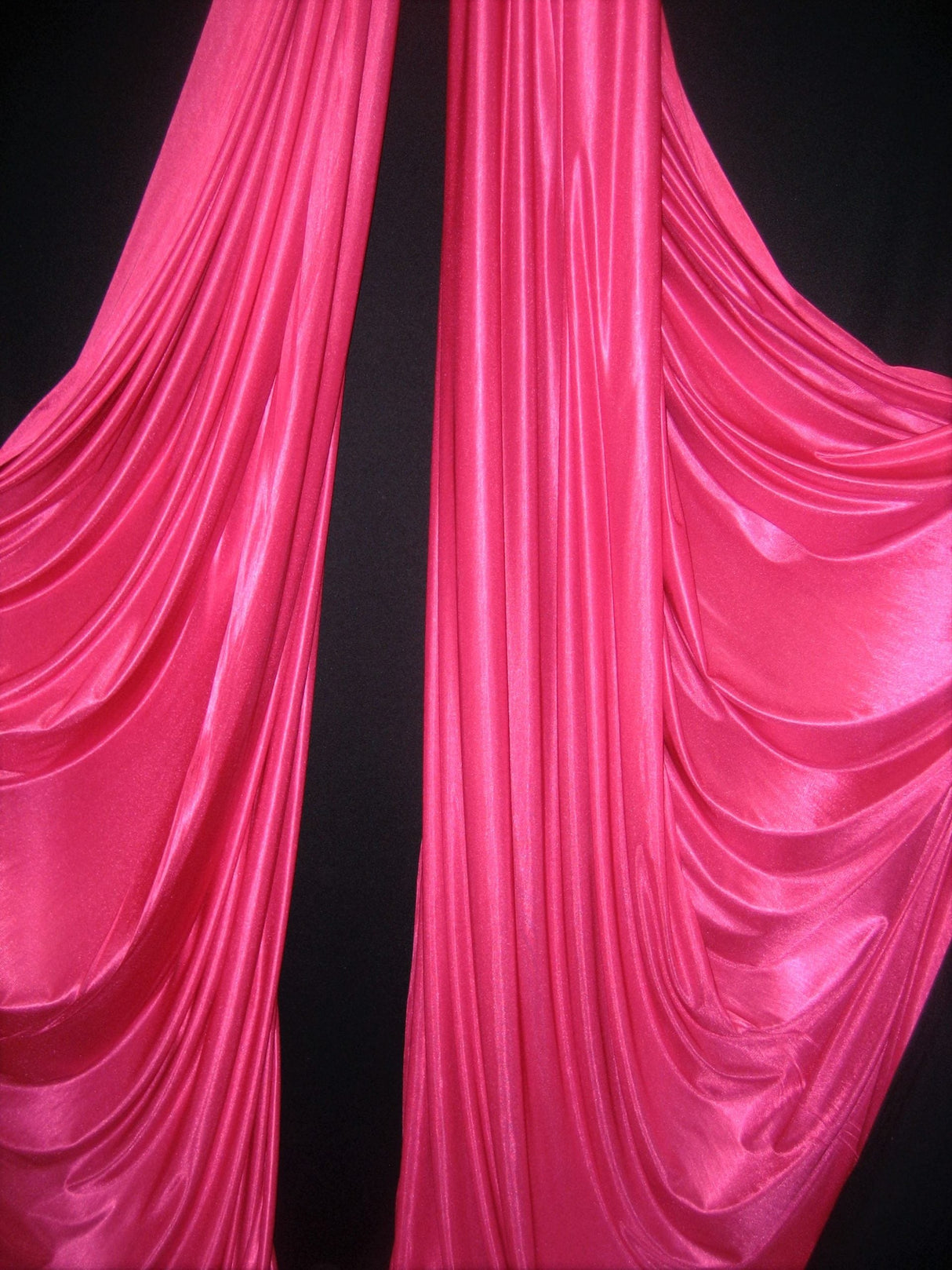 1 Yard Low Stretch Hot Pink Denier Tricot Polyester Fabric For Aerial Silks Hammocks Backdrops Crafts 108/120 Inch Wide