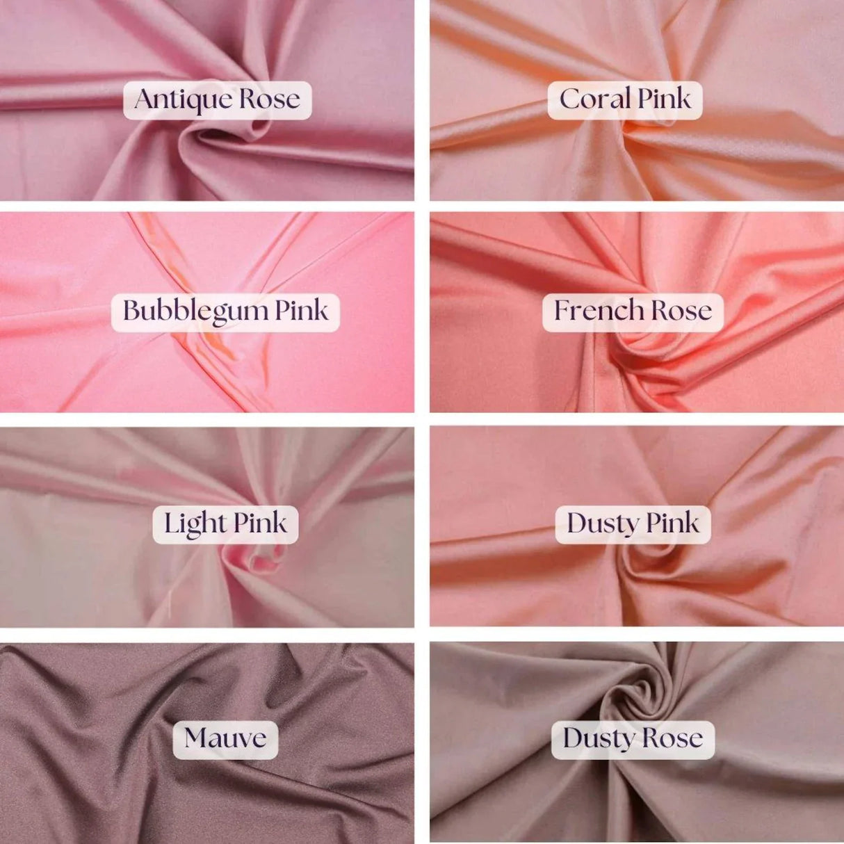 1 Yard Bubblegum Pink Shiny Milliskin Nylon Spandex 4-Way Stretch Fabric 60" Width