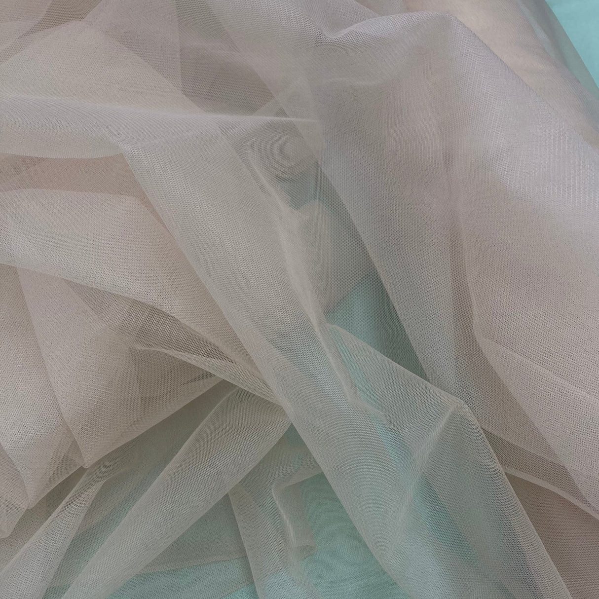 1 Yard 2 Way Stretch Nylon Net Mesh Fabric | 60" Width | Lightweight Sheer Mesh for Gowns, Dancewear & Costumes