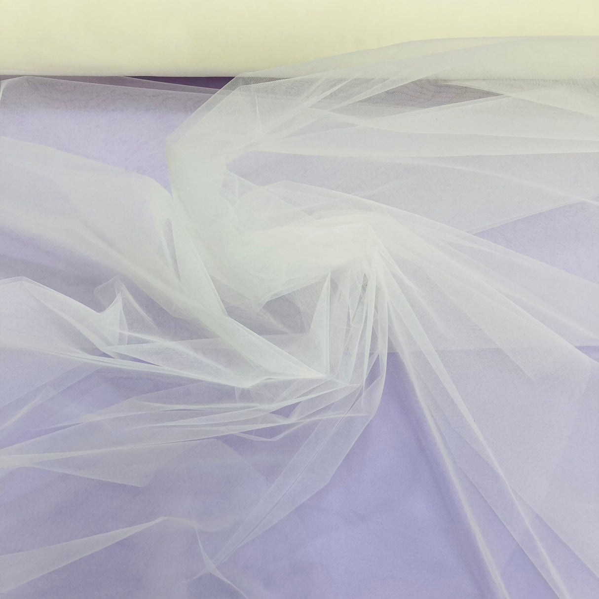 1 Yard White Tulle Net Bridal Veil Mesh Fabric 100 Percent Nylon Extra Wide 120 Inch Width