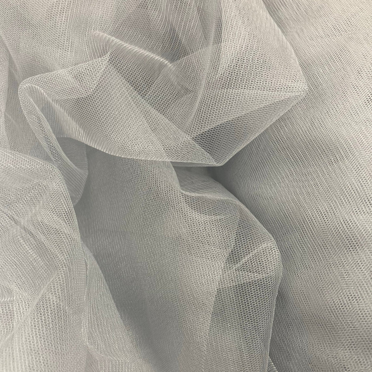 1 Yard White Stretch Nylon Net Mesh Fabric 60 Inch Width