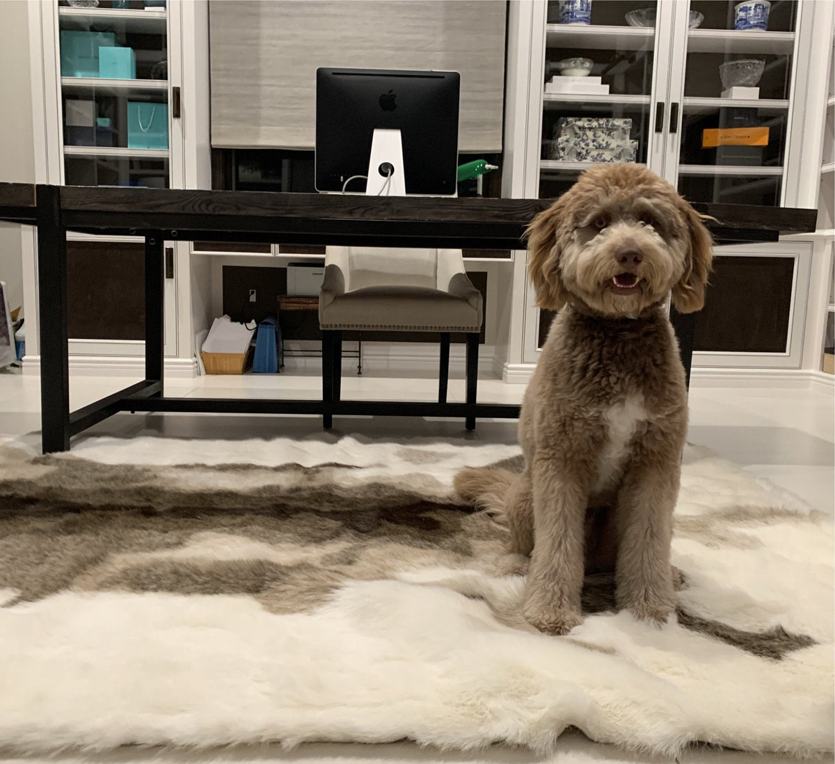 Animal Print Faux Fur Area Rug/Bed Cover Collection for Modern Spaces