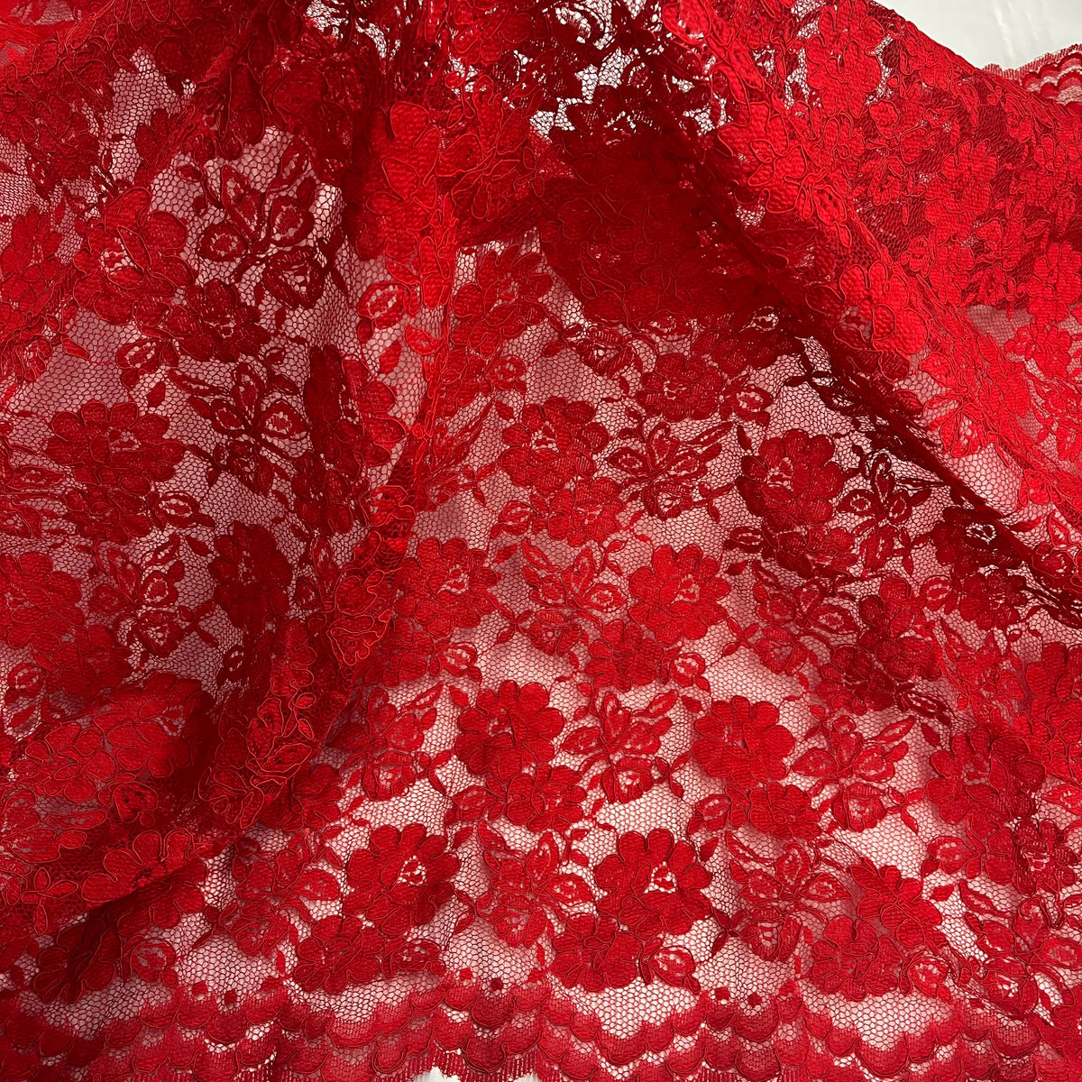 1 Yard Elegant Beaded Lace Fabric with Embroidery on 100% Polyester Mesh, GD-5926