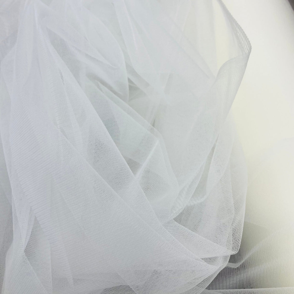 1 Yard 2 Way Stretch Nylon Net Mesh Fabric | 60" Width | Lightweight Sheer Mesh for Gowns, Dancewear & Costumes