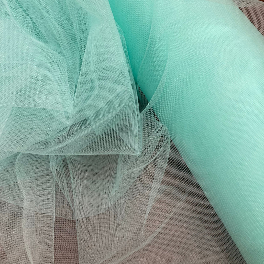 1 Yard 2 Way Stretch Nylon Net Mesh Fabric | 60" Width | Lightweight Sheer Mesh for Gowns, Dancewear & Costumes