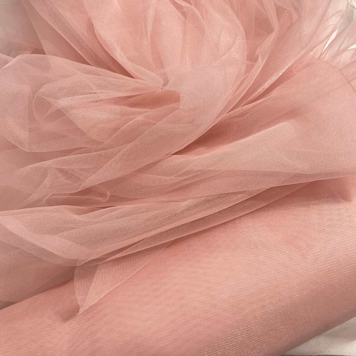 1 Yard 2 Way Stretch Nylon Net Mesh Fabric | 60" Width | Lightweight Sheer Mesh for Gowns, Dancewear & Costumes