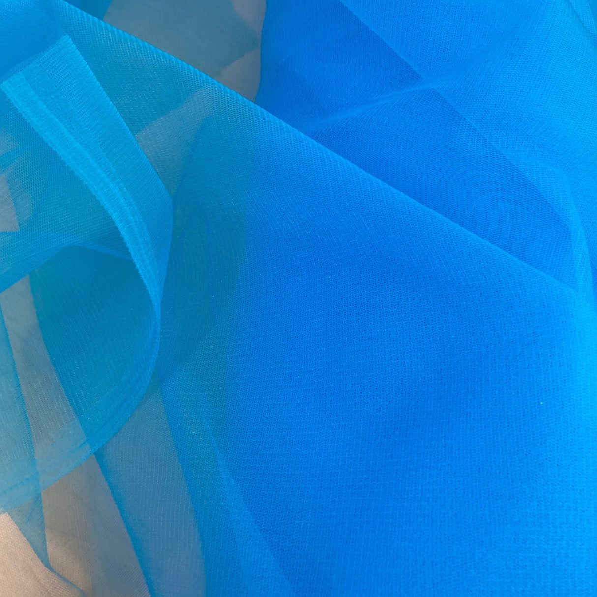 1 Yard 2 Way Stretch Nylon Net Mesh Fabric | 60" Width | Lightweight Sheer Mesh for Gowns, Dancewear & Costumes