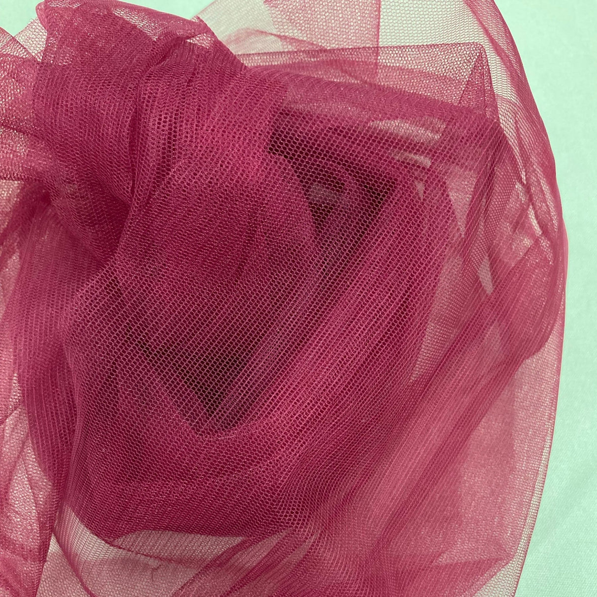 1 Yard 2 Way Stretch Nylon Net Mesh Fabric | 60" Width | Lightweight Sheer Mesh for Gowns, Dancewear & Costumes