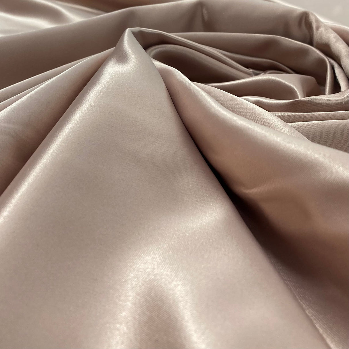 1 Yard Satin Bridal Fabric Black 60" 100 Percent Polyester