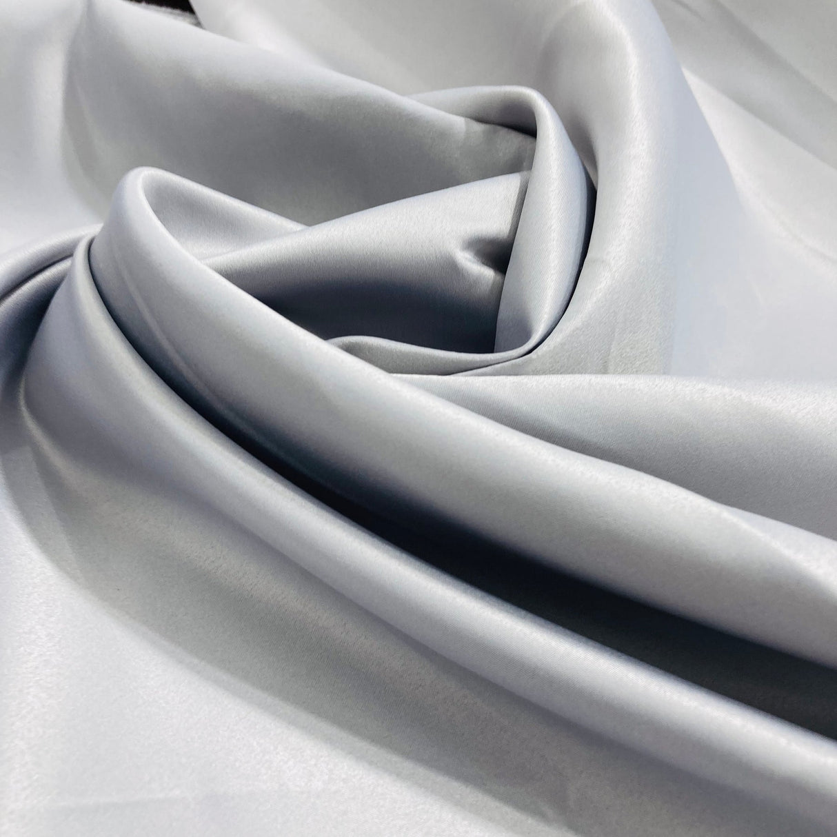 1 Yard Satin Bridal Fabric Black 60" 100 Percent Polyester