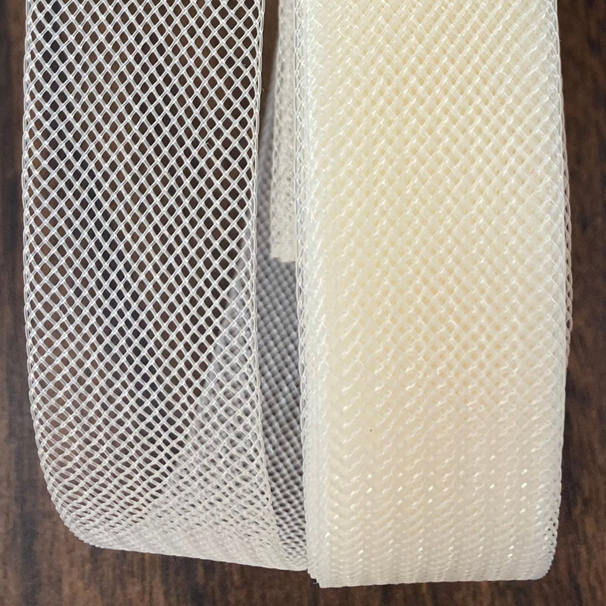 1 Yard Horsehair Trim 100% Nylon Crinoline Braid Webbing for Dresses, Veils & Hats 1" Wide