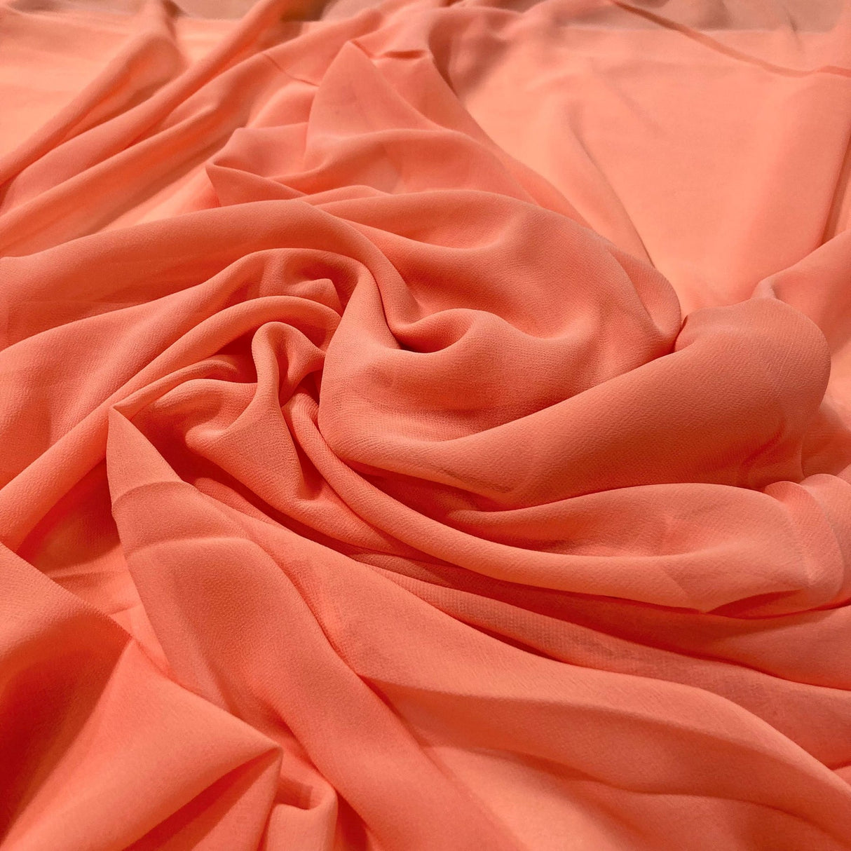 1 Yard Rose Powder Chiffon Fabric Lightweight Sheer Soft Material for Dresses Scarves and Décor 60 Inch Width
