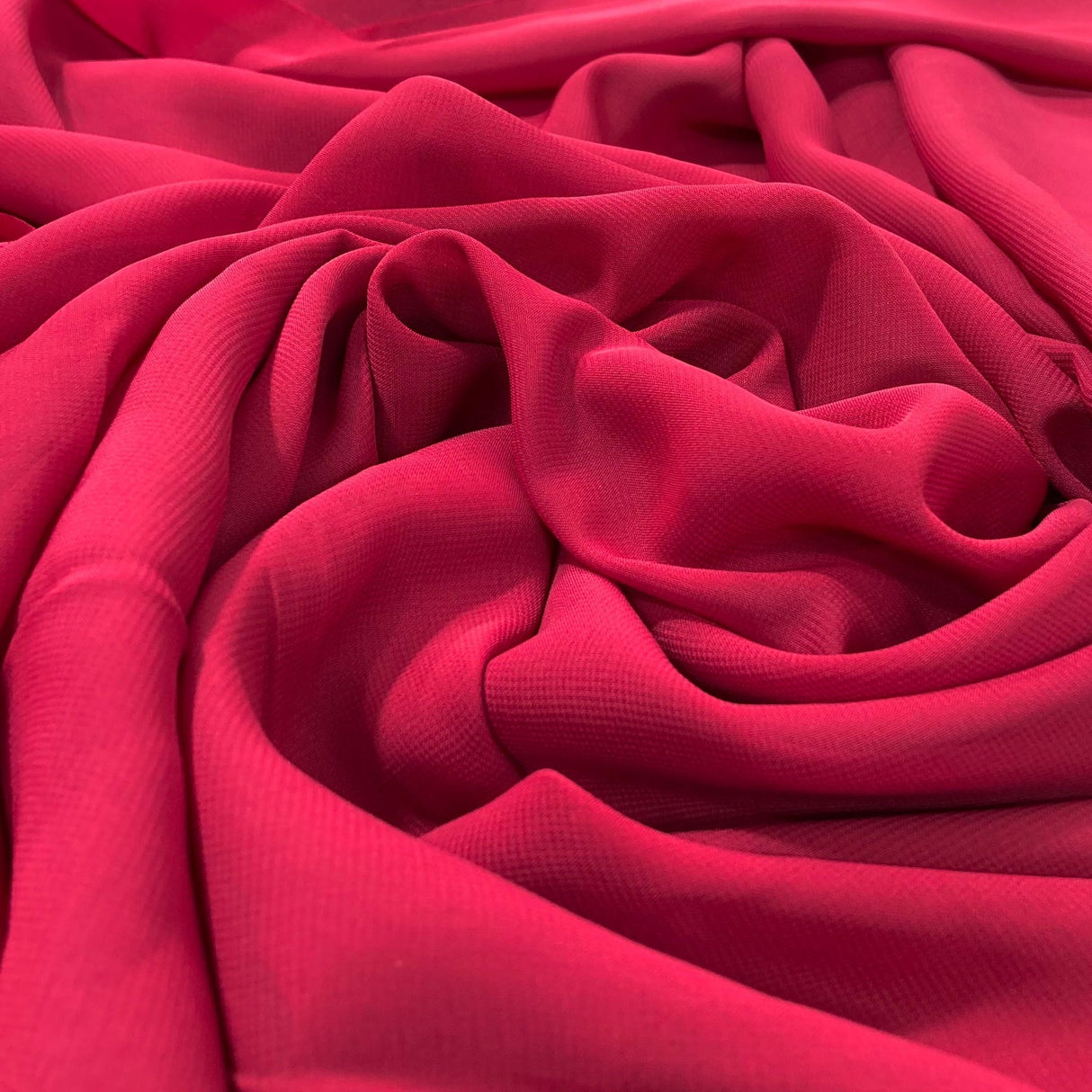 1 Yard Rose Powder Chiffon Fabric 60" Wide Lightweight Sheer Material 100% Polyester Bridal & Formal Wear
