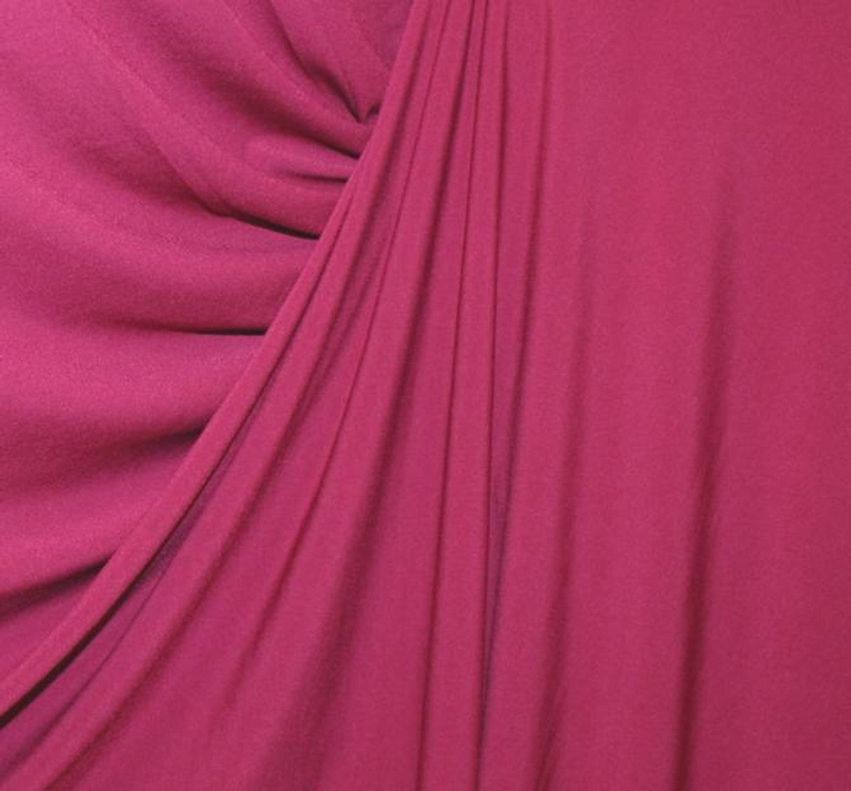 1 Yard Fuchsia ITY Knit Apparel Fabric 58 Inch Width