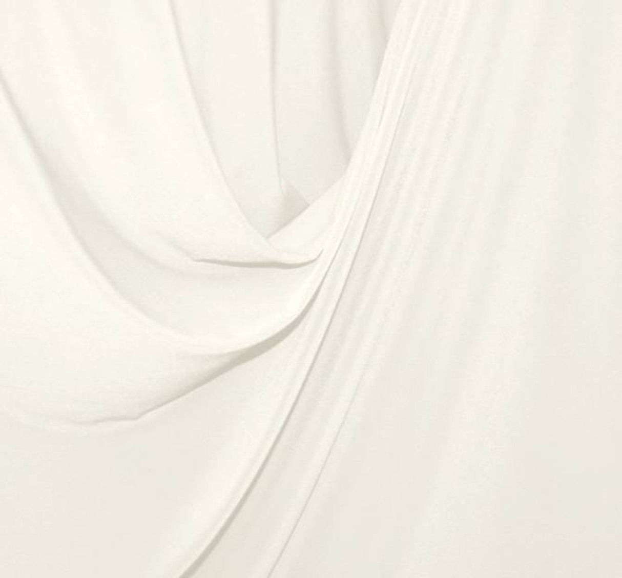 1 Yard White ITY Jersey Apparel Fabric 58/60" Width