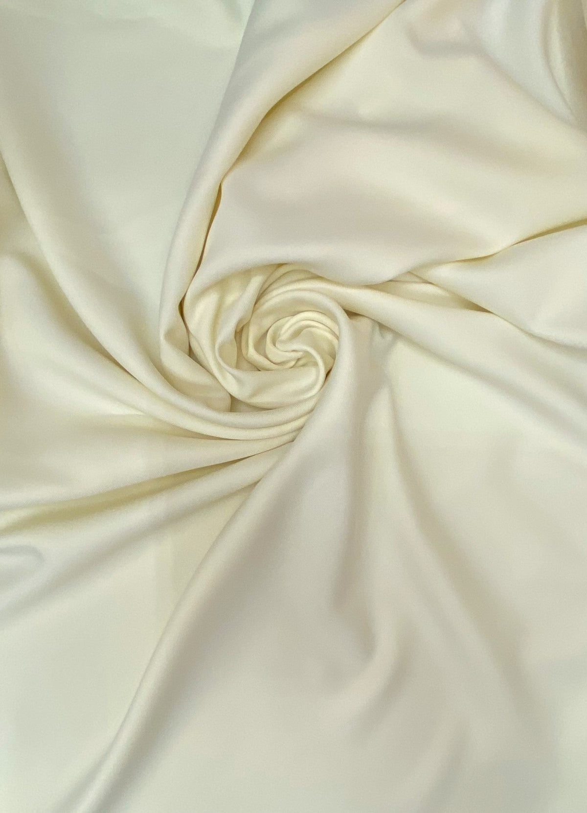 Gabardine Polyester Fabric - Ivory, Heavy Weight, 59/60" Width (1 Yard)
