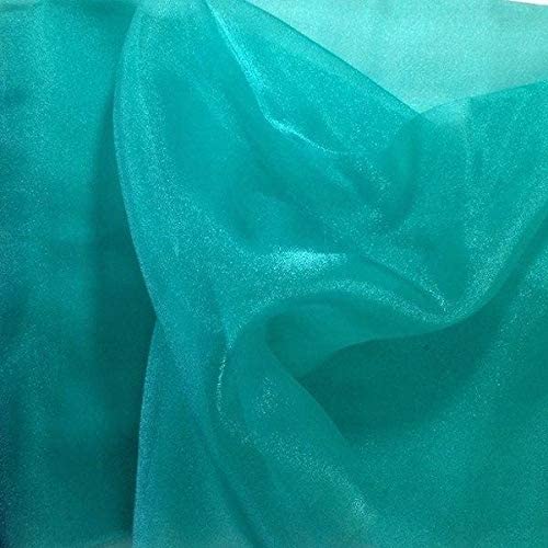 1 Yard Fabric Collections Inc. Sparkle Crystal Sheer Organza, 60? Wide 100% Polyester Shiny Fabric