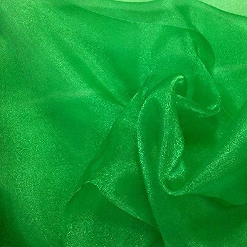 1 Yard Fabric Collections Inc. Sparkle Crystal Sheer Organza, 60? Wide 100% Polyester Shiny Fabric