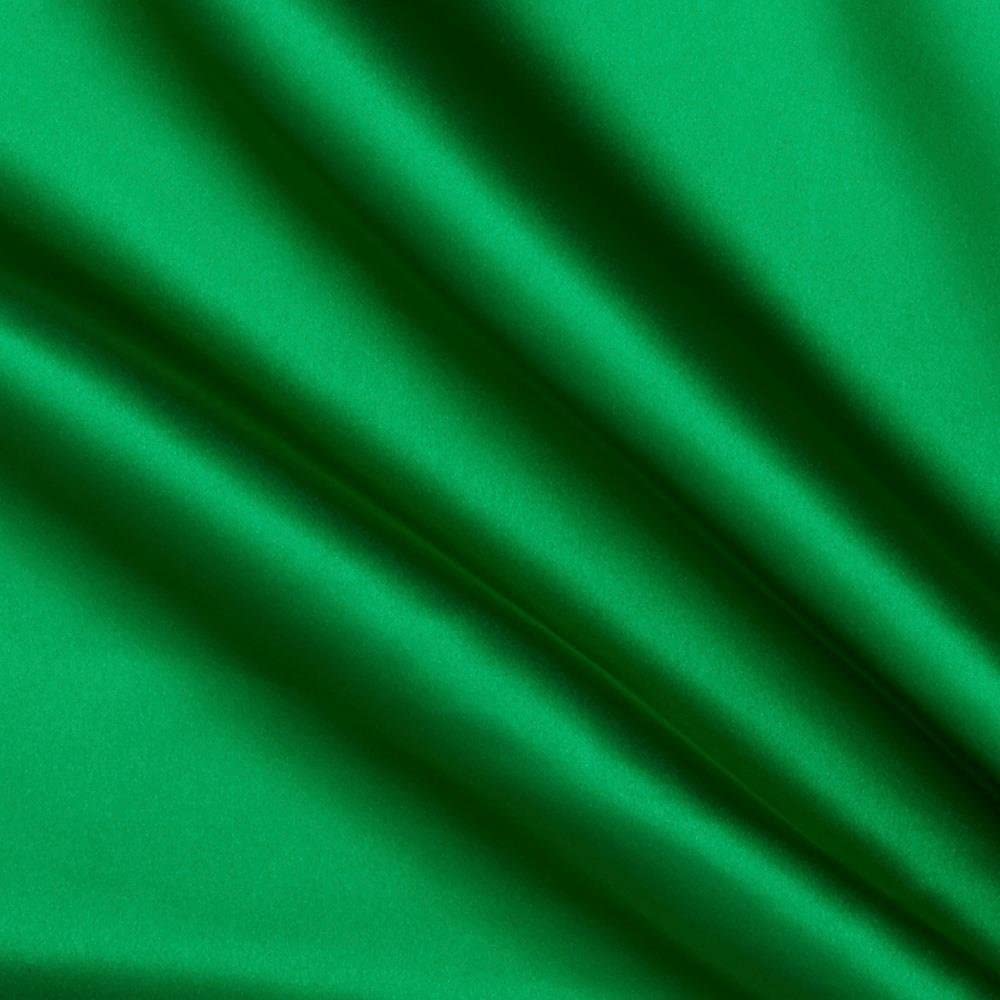 1 Yard Kelly Green Stretch Charmeuse Fabric 60? Wide 95% Polyester, 5% Spandex