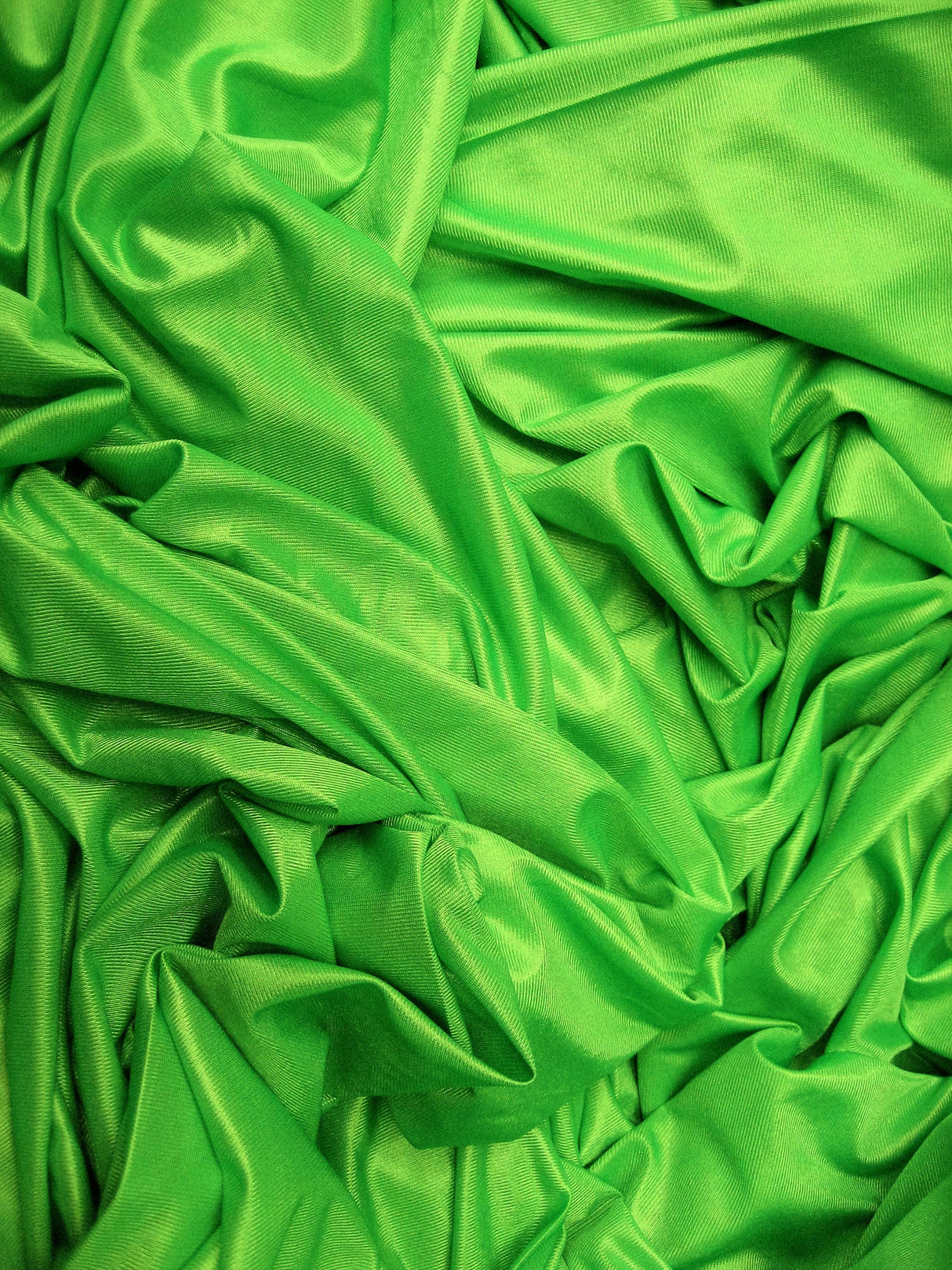 1 Yard Low Stretch Lime Green Tricot Polyester Fabric For Aerial Silks Hammocks Backdrops Crafts 108/120 Inch Wide