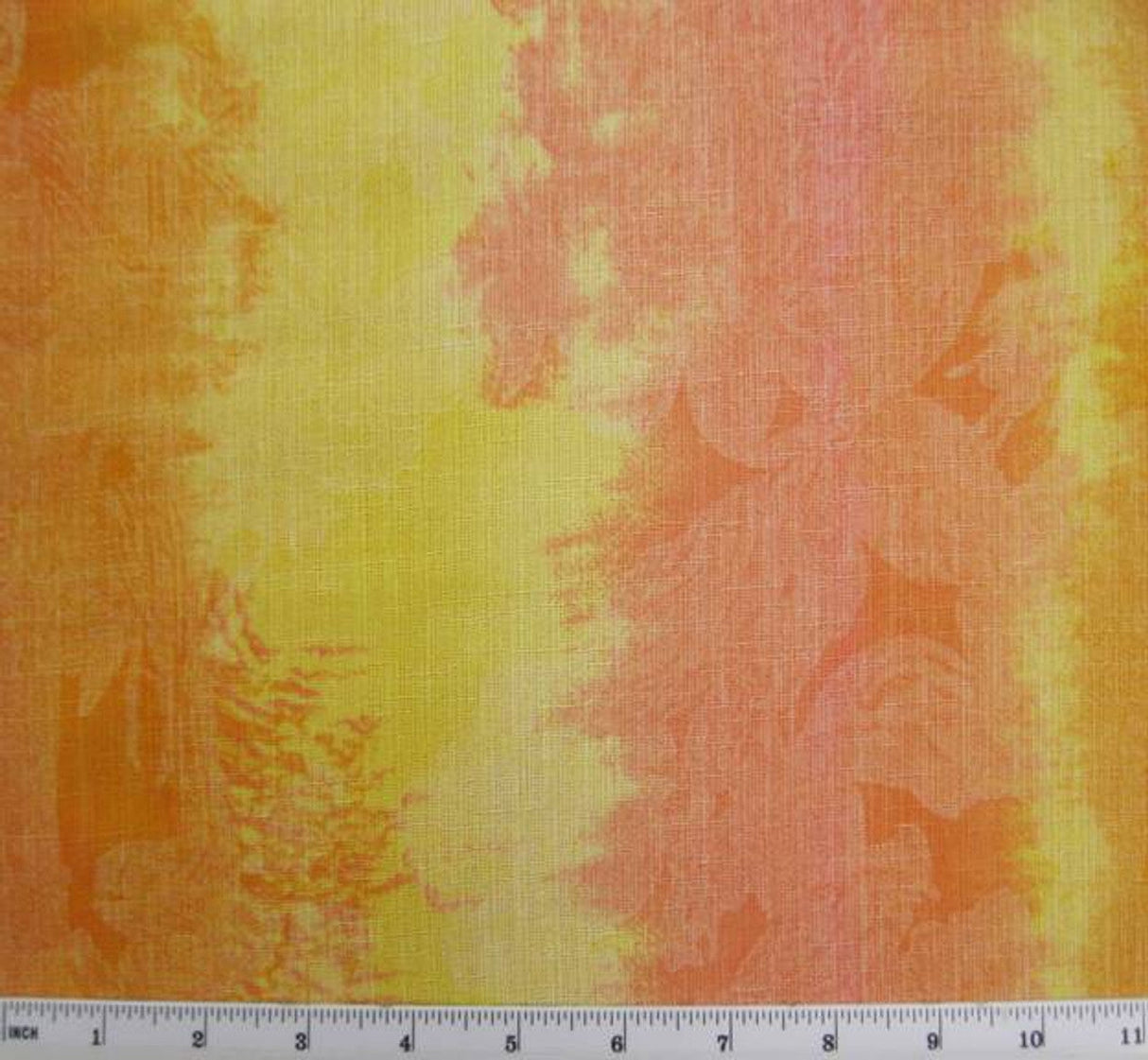 1 Yard Linea Orange Yellow Fabric 58/60 Inches Wide 100 Percent Polyester