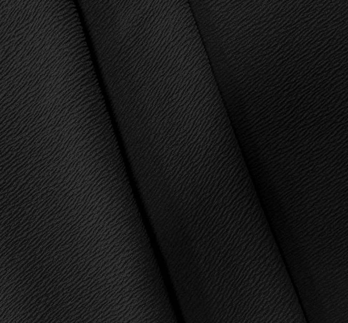 1 Yard Liverpool Techno Jacquard Black Fabric 58/60 Inches Wide